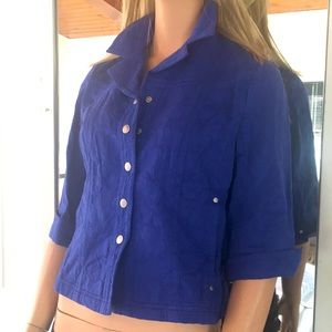 Adorable “Coldwater Creek” Royal Blue Jacket